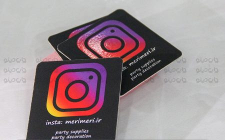 کارت ویزیت لمینت برجسته مربع